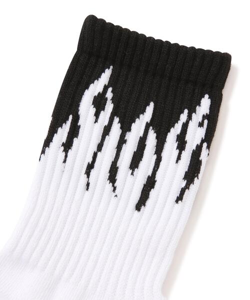 schott(ショット)の「直営限定/Schott/ショット/HIGT-SOCKS FLAME/フレイム ハイソックス(ソックス/靴下・メンズ・その他24・F)」の8枚目の写真
