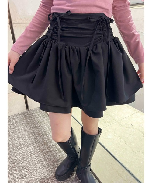 DT MaxMara ★ ローウエスト ミニ スカート STAFFA マルチ セール】【PHILLY】ダブルドロストミニスカート（スカート