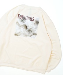 HALHAM（ハルハム）の「cardboard knit crew neck design cutsew/ダンボールニット クルーネック デザイン カットソー オーバーサイズ メンズ レディース（スウェット）」