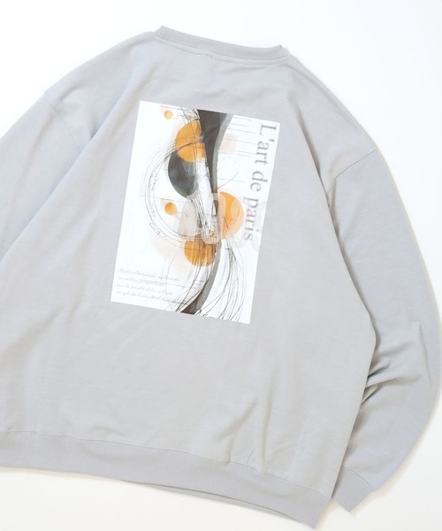おしゃれスタ(オシャレスタ)の「cardboard knit crew neck design cutsew/ダンボールニット クルーネック デザイン カットソー オーバーサイズ メンズ レディース(スウェット・メンズ・グレー/ホワイト系その他/ブラック系その他2/グレー系その他/ホワイト系その他2/ブラック系その他/ブラック/ホワイト/チャコールグレー・XL/L/M)」の9枚目の写真