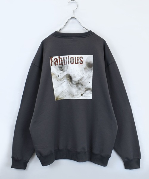 おしゃれスタ(オシャレスタ)の「cardboard knit crew neck design cutsew/ダンボールニット クルーネック デザイン カットソー オーバーサイズ メンズ レディース(スウェット・メンズ・グレー/ホワイト系その他/ブラック系その他2/グレー系その他/ホワイト系その他2/ブラック系その他/ブラック/ホワイト/チャコールグレー・XL/L/M)」の22枚目の写真