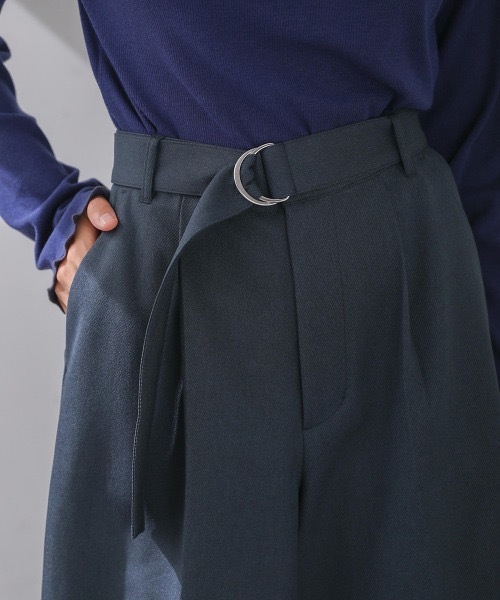 Bou Jeloud（ブージュルード）の「ベルトセットハーフパンツ（その他パンツ・レディース・チャコールグレー/ベージュ・38）」の6枚目の写真