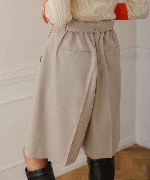 Bou Jeloud（ブージュルード）の「ベルトセットハーフパンツ（その他パンツ・レディース・チャコールグレー/ベージュ・38）」の18枚目の写真