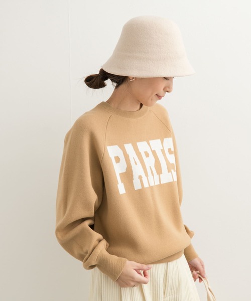 URBAN RESEARCH DOORS(アーバンリサーチドアーズ)の「ダブルジャガードロゴKNIT(ニット/セーター・レディース・ベージュ/ネイビー/チャコールグレー・MEDIUM)」の15枚目の写真