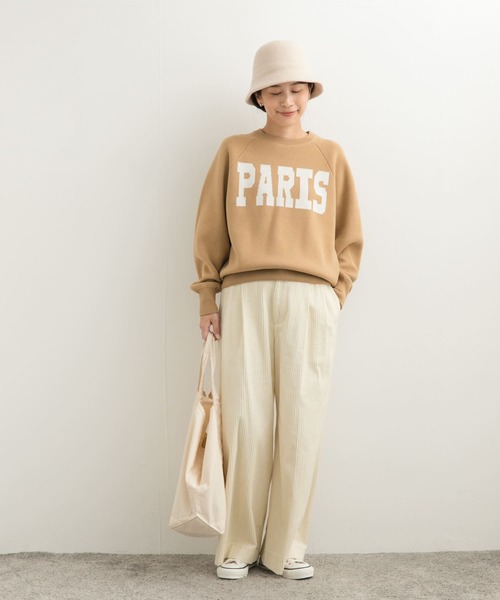 URBAN RESEARCH DOORS(アーバンリサーチドアーズ)の「ダブルジャガードロゴKNIT(ニット/セーター・レディース・ベージュ/ネイビー/チャコールグレー・MEDIUM)」の17枚目の写真