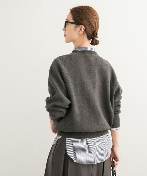 URBAN RESEARCH DOORS(アーバンリサーチドアーズ)の「ダブルジャガードロゴKNIT(ニット/セーター・レディース・ベージュ/ネイビー/チャコールグレー・MEDIUM)」の21枚目の写真