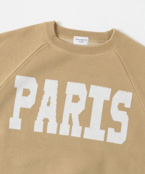 URBAN RESEARCH DOORS(アーバンリサーチドアーズ)の「ダブルジャガードロゴKNIT(ニット/セーター・レディース・ベージュ/ネイビー/チャコールグレー・MEDIUM)」の6枚目の写真