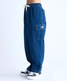 24 WS SUPERWIDE CARG/DCウエストゴムドローコード付きワイドシルエットカーゴパンツ