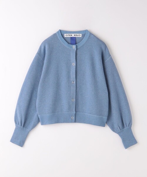 CITEN(シテン)の「<CITEN>スウェットライクニットカーディガン(カーディガン/ボレロ・レディース・ダークグレー/ライトグレー/ライトブルー/コバルトブルー・FREE)」の4枚目の写真