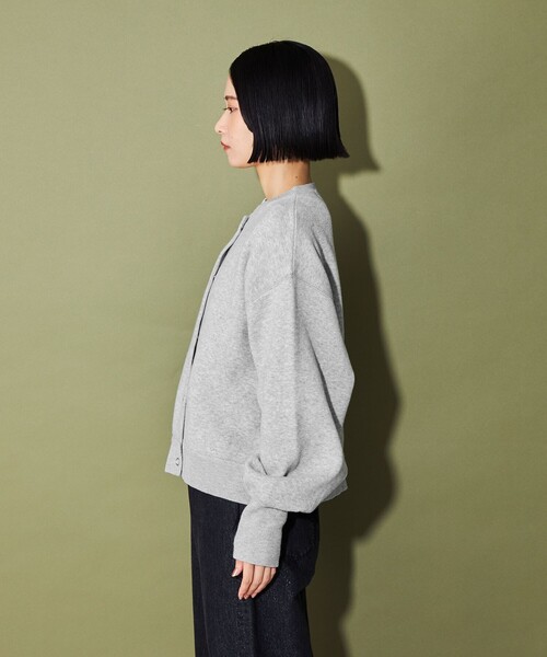 CITEN(シテン)の「<CITEN>スウェットライクニットカーディガン(カーディガン/ボレロ・レディース・ダークグレー/ライトグレー/ライトブルー/コバルトブルー・FREE)」の16枚目の写真
