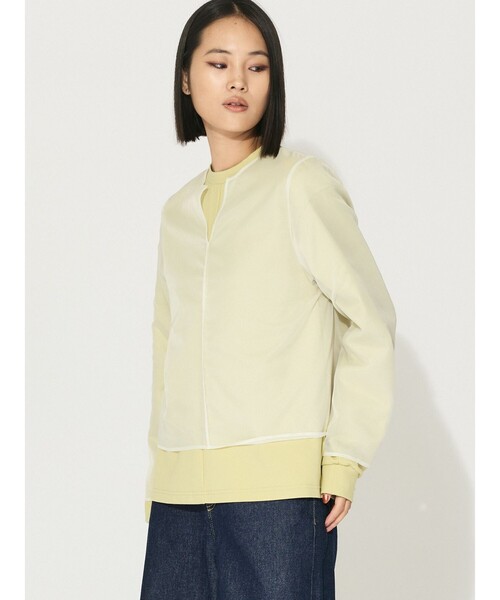 MIDIUMISOLID(ミディウミソリッド)の「MIDIUMISOLID for Ladies シアースキッパープルオーバー(Tシャツ/カットソー・レディース・アイボリー/イエロー/ブラック・FREE)」の8枚目の写真