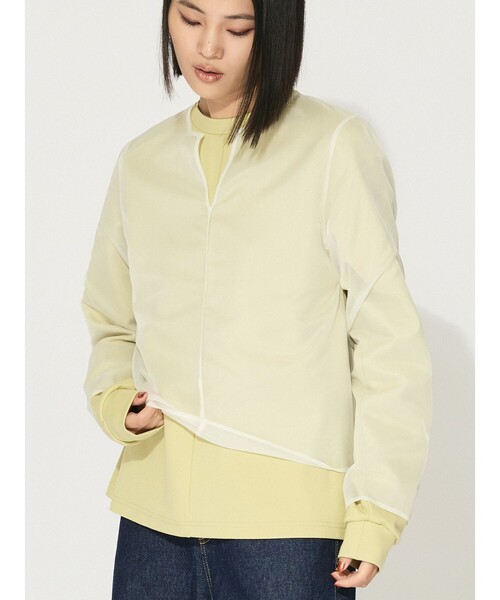 MIDIUMISOLID(ミディウミソリッド)の「MIDIUMISOLID for Ladies シアースキッパープルオーバー(Tシャツ/カットソー・レディース・アイボリー/イエロー/ブラック・FREE)」の11枚目の写真