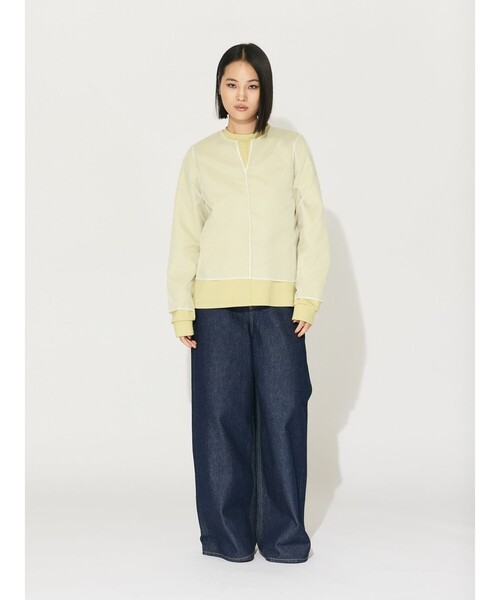 MIDIUMISOLID(ミディウミソリッド)の「MIDIUMISOLID for Ladies シアースキッパープルオーバー(Tシャツ/カットソー・レディース・アイボリー/イエロー/ブラック・FREE)」の12枚目の写真