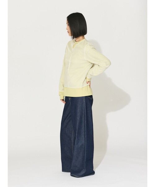 MIDIUMISOLID(ミディウミソリッド)の「MIDIUMISOLID for Ladies シアースキッパープルオーバー(Tシャツ/カットソー・レディース・アイボリー/イエロー/ブラック・FREE)」の14枚目の写真