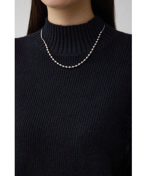 AZUL by moussy（アズールバイマウジー）の「シャギースリーブニットトップス（ニット/セーター・レディース・ブラック/レッド/ライトグレー/オフホワイト・SMALL/MEDIUM）」の21枚目の写真