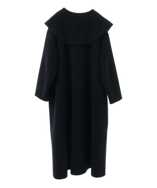 martinique（マルティニーク）の「【CURRENTAGE/カレンテージ】Double face cloth long coat（ステンカラーコート・レディース・チェック/ネイビー・FREE）」の11枚目の写真