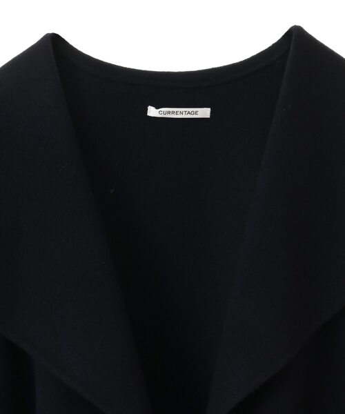 martinique（マルティニーク）の「【CURRENTAGE/カレンテージ】Double face cloth long coat（ステンカラーコート・レディース・チェック/ネイビー・FREE）」の12枚目の写真