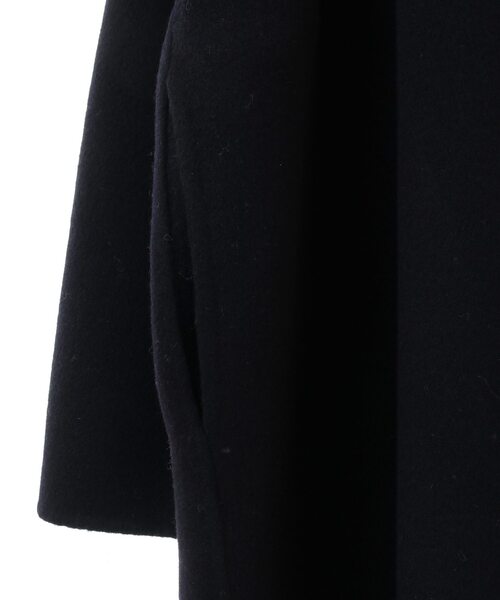 martinique（マルティニーク）の「【CURRENTAGE/カレンテージ】Double face cloth long coat（ステンカラーコート・レディース・チェック/ネイビー・FREE）」の15枚目の写真