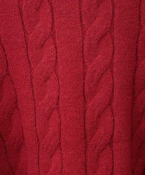 earth music&ecology（アースミュージックアンドエコロジー）の「ケーブルニットプルオーバー（ニット/セーター・レディース・グレー/アイボリー/グレイッシュベージュ/ブラック/レッド・FREE）」の12枚目の写真