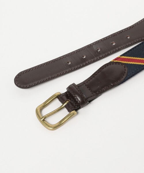 BEAMS PLUS（ビームスプラス）の「レザータブ リボンベルト（ベルト・メンズ・ネイビー・34inch/30inch）」の7枚目の写真