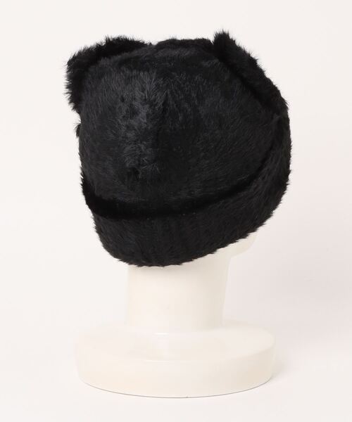 Charles Jeffrey Loverboy(チャールズジェフリーラバーボーイ)の「FLUFFY CHUNKY EARS BEANIE(ニットキャップ/ビーニー・レディース・ブラック/ピンク/ブラウン・ONE SIZE)」の4枚目の写真