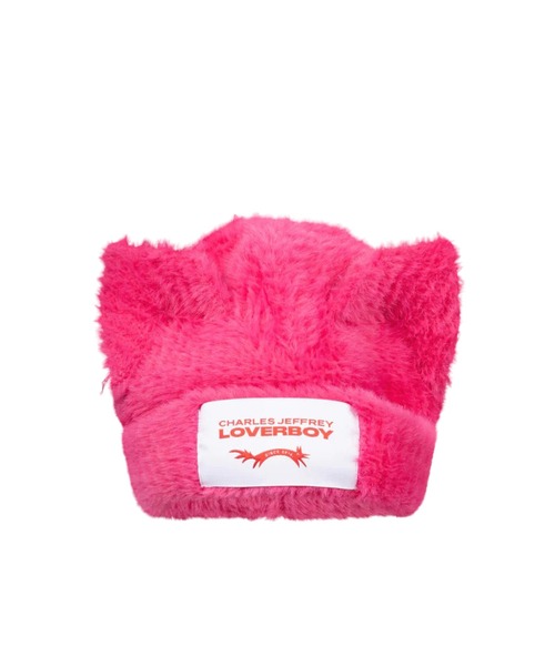 Charles Jeffrey Loverboy(チャールズジェフリーラバーボーイ)の「FLUFFY CHUNKY EARS BEANIE(ニットキャップ/ビーニー・レディース・ブラック/ピンク/ブラウン・ONE SIZE)」の3枚目の写真