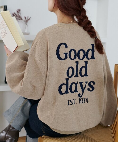 WEB限定】モールヤーンジャガードアソートロゴニット《ユニ