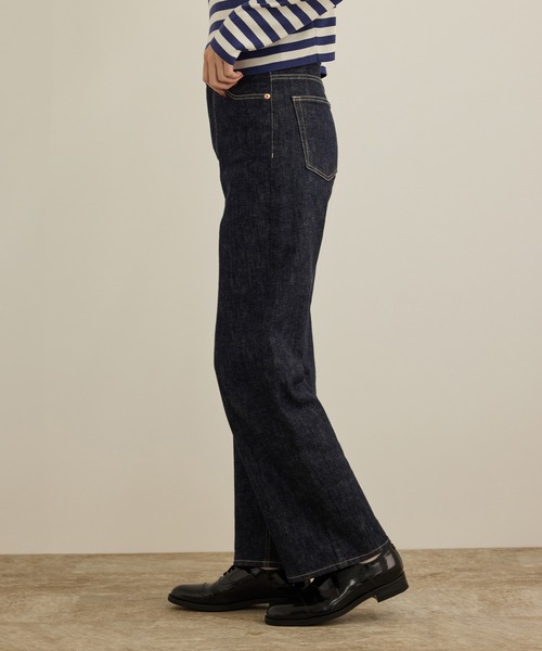 ROPE'（ロペ）の「ストレッチデニムストレートパンツ（デニムパンツ・レディース・ネイビー/ブルー・40/38/36）」の15枚目の写真