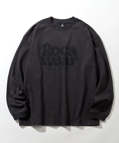 ROCAWEAR(ロカウェア)の「【ROCAWEAR/ロカウェア】ロゴプリント ロングスリーブTシャツ(Tシャツ/カットソー・メンズ・ブラック/スミクロ/ホワイト・XL/L/M)」の3枚目の写真