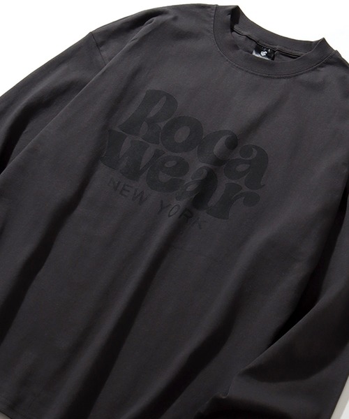 ROCAWEAR(ロカウェア)の「【ROCAWEAR/ロカウェア】ロゴプリント ロングスリーブTシャツ(Tシャツ/カットソー・メンズ・ブラック/スミクロ/ホワイト・XL/L/M)」の7枚目の写真