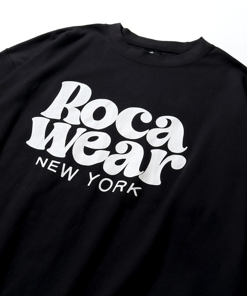 ROCAWEAR(ロカウェア)の「【ROCAWEAR/ロカウェア】ロゴプリント ロングスリーブTシャツ(Tシャツ/カットソー・メンズ・ブラック/スミクロ/ホワイト・XL/L/M)」の8枚目の写真