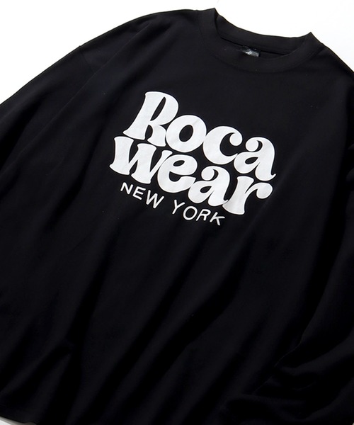 ROCAWEAR(ロカウェア)の「【ROCAWEAR/ロカウェア】ロゴプリント ロングスリーブTシャツ(Tシャツ/カットソー・メンズ・ブラック/スミクロ/ホワイト・XL/L/M)」の6枚目の写真