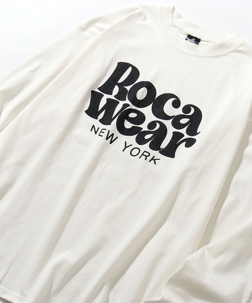 ROCAWEAR(ロカウェア)の「【ROCAWEAR/ロカウェア】ロゴプリント ロングスリーブTシャツ(Tシャツ/カットソー・メンズ・ブラック/スミクロ/ホワイト・XL/L/M)」の5枚目の写真