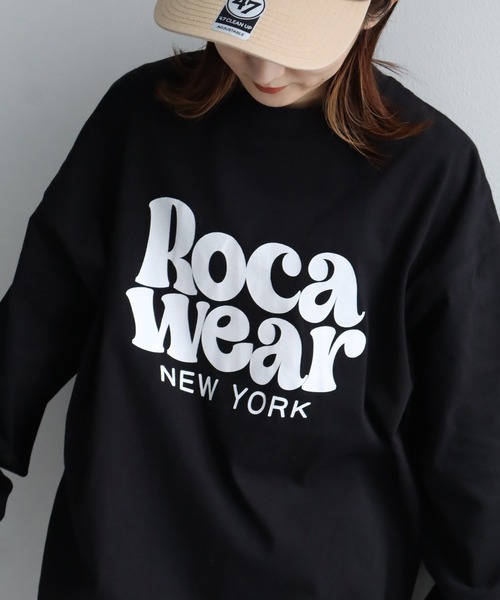 セール】【ROCAWEAR/ロカウェア】ロゴプリント ロングスリーブTシャツ