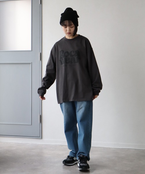 セール】【ROCAWEAR/ロカウェア】ロゴプリント ロングスリーブTシャツ