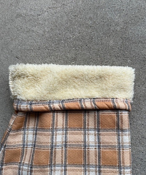 merrylatte（メリーラテ）の「裏起毛あったかチェックパンツ（その他パンツ・レディース・ブラック/オレンジ/ブラウン・FREE）」の10枚目の写真