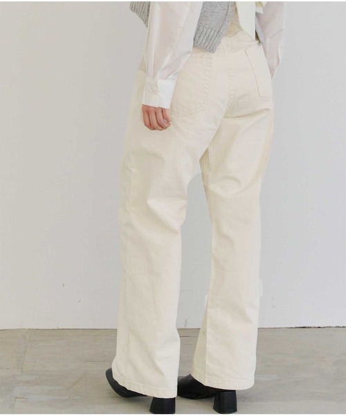 titivate（ティティベイト）の「セミワイドデニムパンツ（デニムパンツ・レディース・インディゴブルー/ブラック/アイボリー/ライトブルー・M）」の8枚目の写真