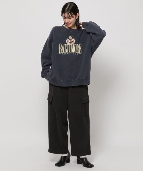 niko and...(ニコアンド)の「アソートエンブレム裏毛プルオーバー(スウェット・レディース・レッド/ネイビー/グレー・FREE)」の11枚目の写真