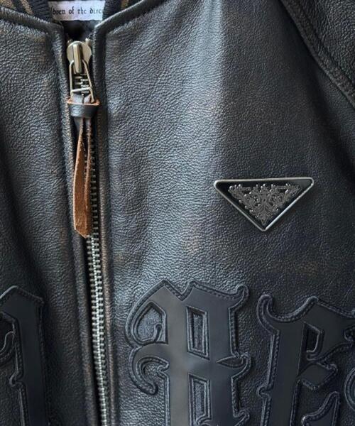 AVIREX（アヴィレックス）の「AVIREX x Children of the discordance / Second Edition / VARSITY LEATHER JACKET（ブルゾン・メンズ・ブラック・1/2/3）」の20枚目の写真