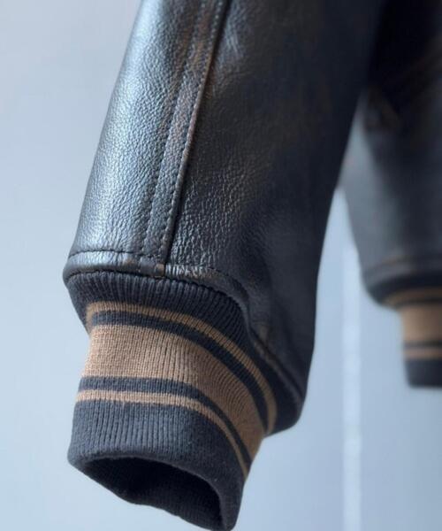 AVIREX（アヴィレックス）の「AVIREX x Children of the discordance / Second Edition / VARSITY LEATHER JACKET（ブルゾン・メンズ・ブラック・1/2/3）」の21枚目の写真