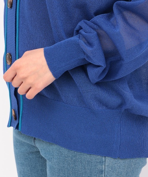 チチカカ（チチカカ）の「カラーリンキングシアーカーディガン（カーディガン/ボレロ・レディース・ベージュ/ブラック/ブルー・FREE）」の16枚目の写真