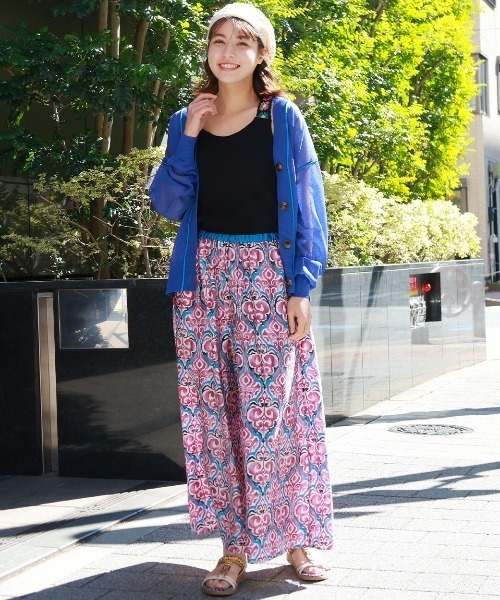 チチカカ（チチカカ）の「カラーリンキングシアーカーディガン（カーディガン/ボレロ・レディース・ベージュ/ブラック/ブルー・FREE）」の8枚目の写真