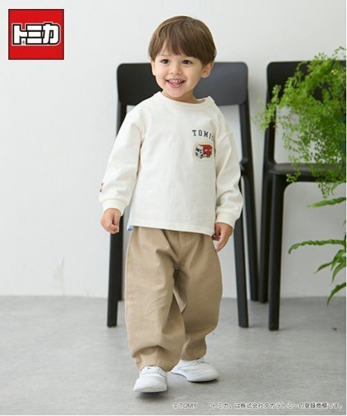 petit main(プティマイン)の「カーブシルエットストレッチパンツ(その他パンツ・キッズ・チャコール/ネイビー/ベージュ・100cm/110cm/80cm/130cm/120cm/90cm)」の3枚目の写真