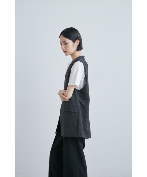 【クリーニング済】Theory NEWSYNTHETIC CREPEロングベスト クリーニング済】Theory NEWSYNTHETIC CREPEロングベスト ベスト