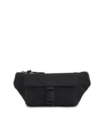 HUGO BOSS ボディバッグ　ウエストポーチ　ナイロン　ブラック HUGO BOSS ヒューゴ ボス ウエストポーチ ボディバッグ ブラック