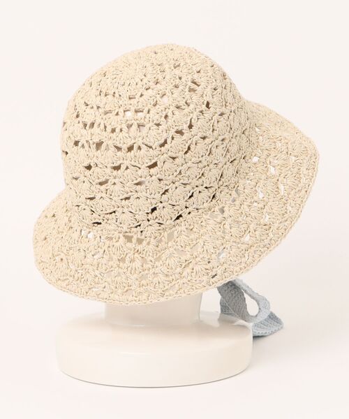 kaorinomori(カオリノモリ)の「kaorinomori ローハット プープー / カオリノモリ(ハット・レディース・ベージュ/ピンク/アイボリー・M/57.5cm)」の4枚目の写真