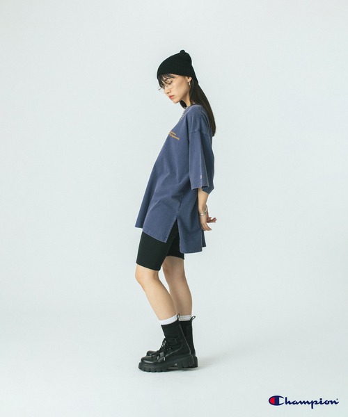 ROSE BUD/Champion別注/LOGO BIG T/ネイビー/美品 ROSE BUD/Champion別注/LOGO BIG T/ネイビー/美品 - メルカリ