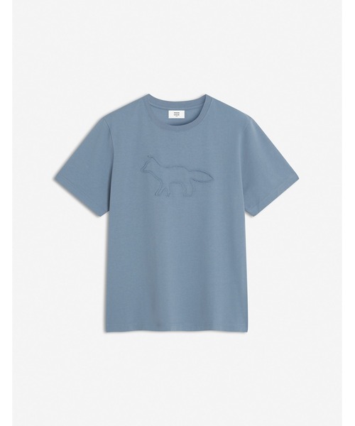 Maison Kitsune（メゾンキツネ）の「CRAFTED PROFILE FOX COMFORT TEE（Tシャツ/カットソー・メンズ・ブルーグレー/ベージュ系その他・S/M/L/XL/XS/XXL）」の2枚目の写真