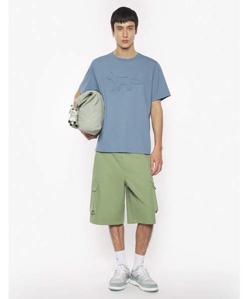 Maison Kitsune（メゾンキツネ）の「CRAFTED PROFILE FOX COMFORT TEE（Tシャツ/カットソー・メンズ・ブルーグレー/ベージュ系その他・S/M/L/XL/XS/XXL）」の4枚目の写真