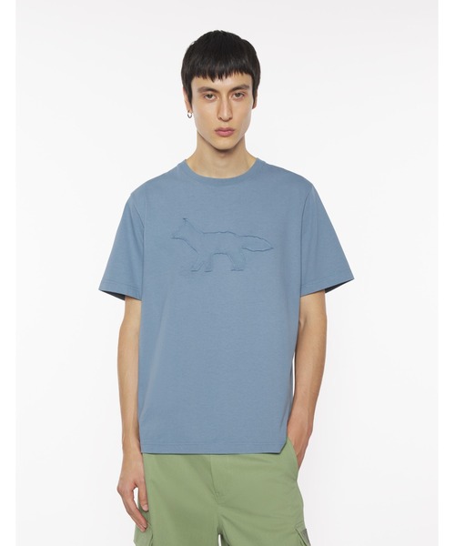 Maison Kitsune（メゾンキツネ）の「CRAFTED PROFILE FOX COMFORT TEE（Tシャツ/カットソー・メンズ・ブルーグレー/ベージュ系その他・S/M/L/XL/XS/XXL）」の5枚目の写真